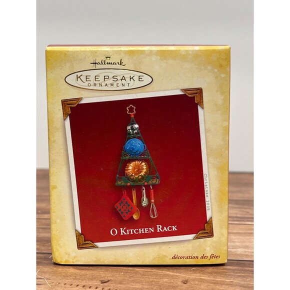 2005 HALLMARK ORNAMENT QXG4282 O KITCHEN RACK CHRISTMAS TREE EDITH KEGRIZE - Picture 1 of 8